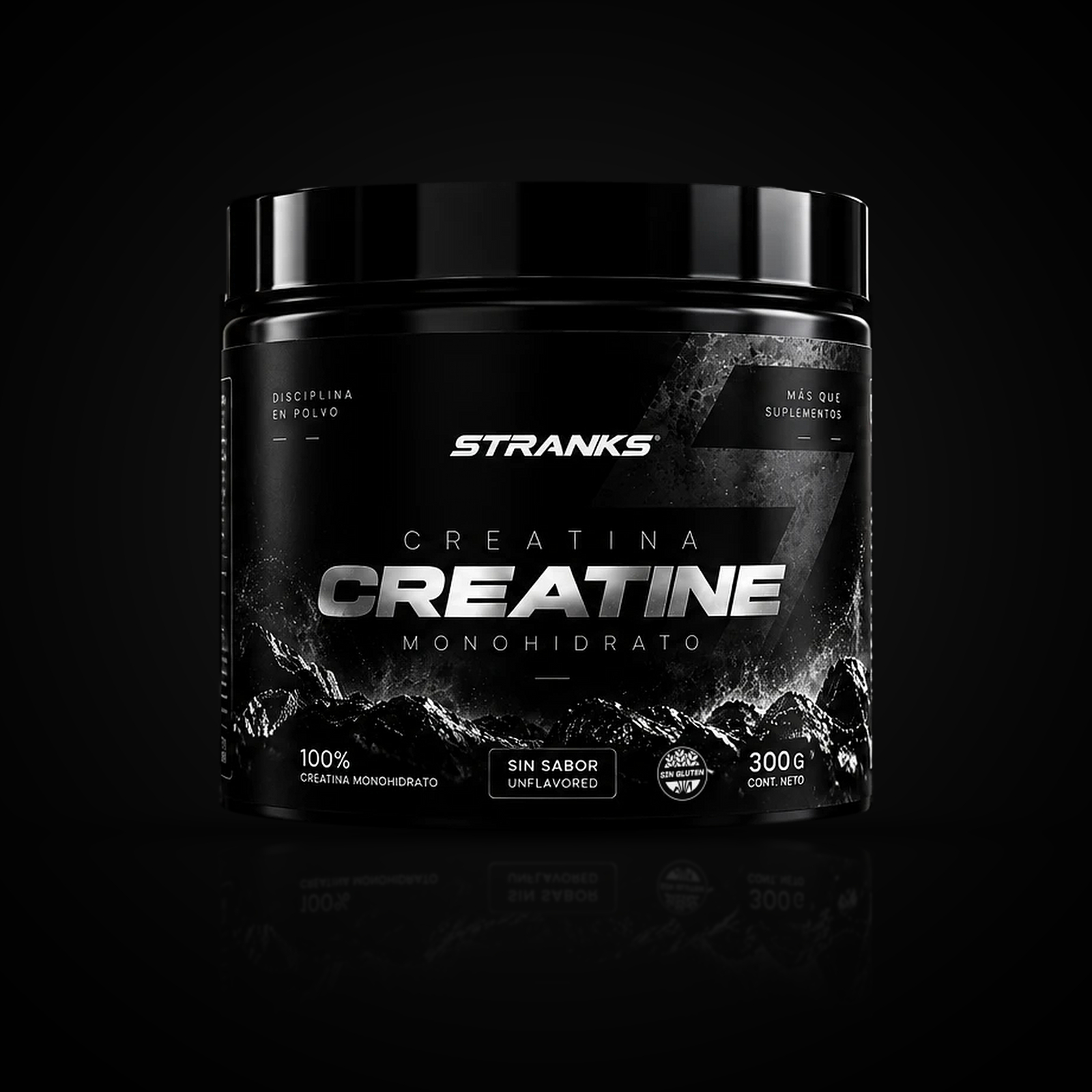 Pote de STRANKS Creatina Monohidrato, 300 g